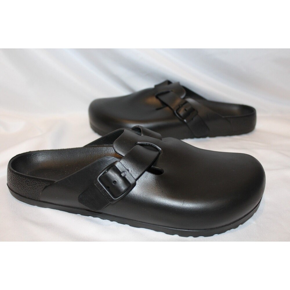 Birkenstock Boston Essentials EVA Slide Men's Sandal BLACK Medium/Narrow EU 43 - Picture 3 of 5